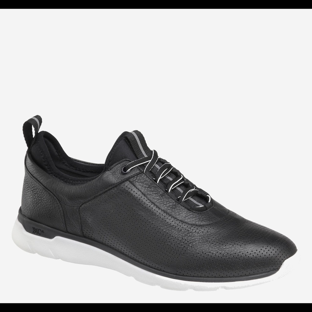 25-2961 JOHNSTON MURPHY XC4 PRENTISS U-THROAT MEN'S SHOES 8M BLACK LEATHER
